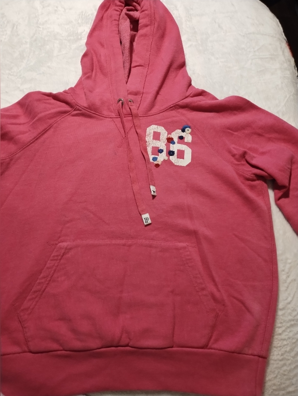 Victoria's Secret PINK Coral Pink Hooded Pullover
